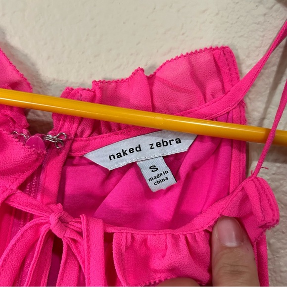 Naked Zebra | Pink Cocktail Dress - Picture 2 of 9